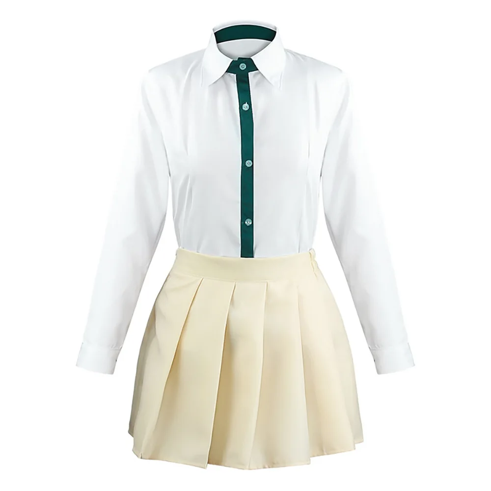 

Japan Anime Danganronpa Nanami Chiaki Cosplay Costume Uniform Dark Green Top And Skirt Suit Cos Clothing