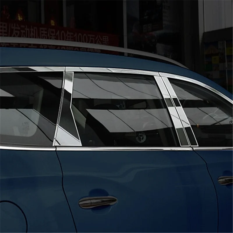 

WELKINRY For Chery Jetour X90 2019 2020 2021 stainless steel car window frame middle column pillar trim