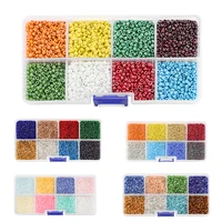 mixed color czech glass seed beads belt box set 2mm charm ceylon round loose spacer bead for diy bracelet jewelry making