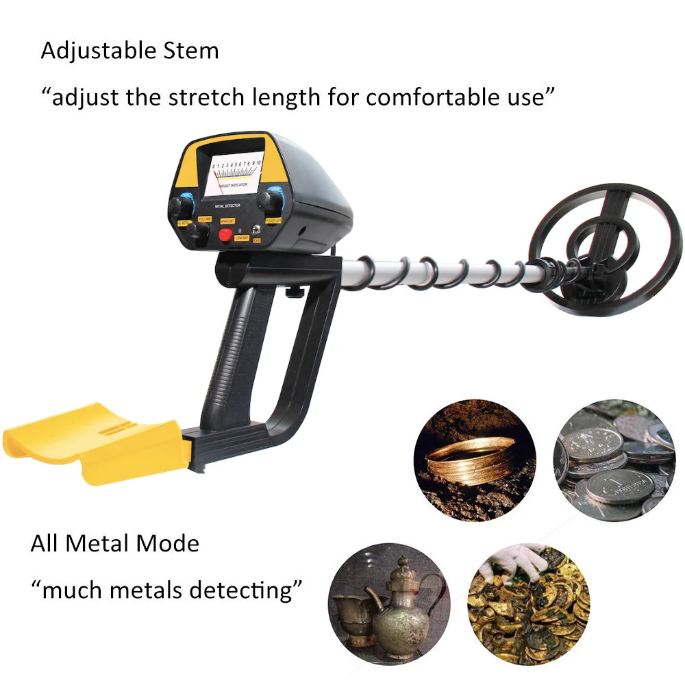 

MD4080 Metal Detectors Underground with Pinpoint Pointer Gold Detectors Circuit Metals Tester Treasure Hunting Unearthing Tool