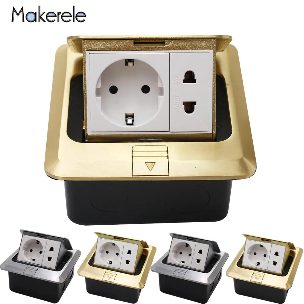 

2F серия ЕС стандартный быстрый/медленный всплывающее напольное гнездо Электрический напольный выключатель из алюминиевого медного сплава...