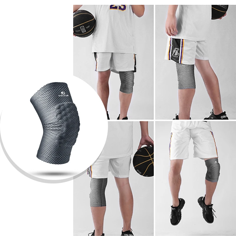 

1pcs Honeycomb sports anti-collision basketball knee pads outdoor riding breathable knee protective leggings TSLM1