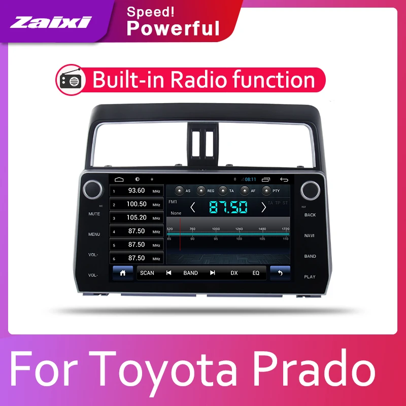 ЖК-экран для Toyota Land Cruiser Prado 2017-2019 автомобильные аксессуары Android мультимедийный