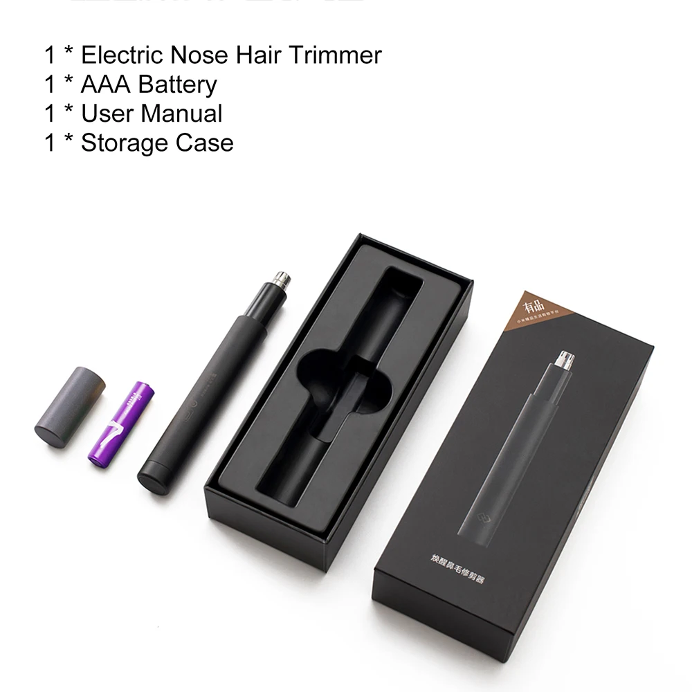 Xiaomi Мини Электрический триммер для волос в носу водонепроницаемый безопасный