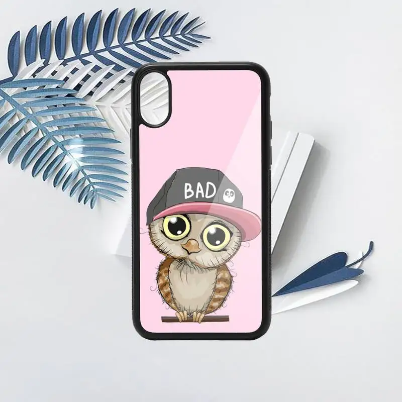 

Baby Cute Owl cartoon animal Phone Case PC for iPhone 11 12 pro XS MAX 8 7 6 6S Plus X 5S SE 2020 XR