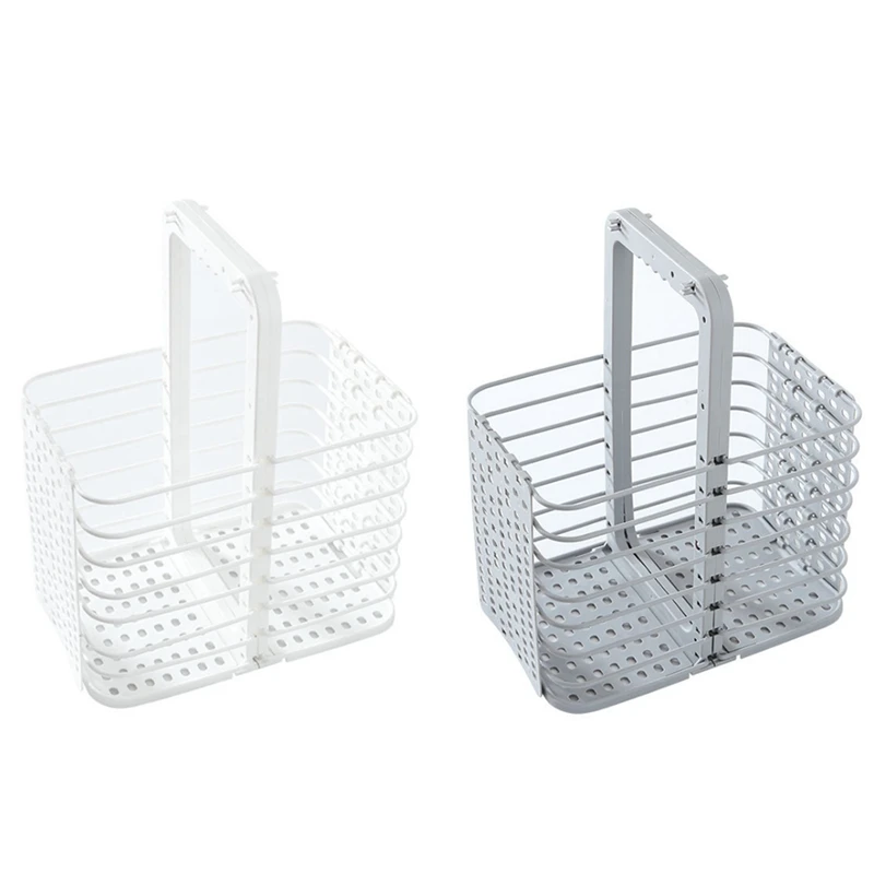 

Floor-Standing Foldable Laundry Hamper with Handle Hollow Dirty Clothes Storage Basket Laundry Basket