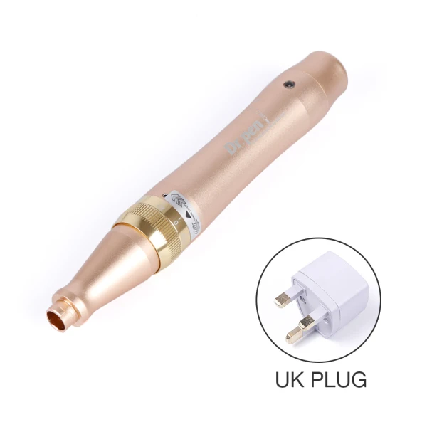 UK Plug Микро Ручка с иглой M5-C микроиглы Ручка Pro иглы картриджи ручка кожи морщины удаление устройства ручка макияж татуировки иглы-наконечники - Цвет: UK Plug