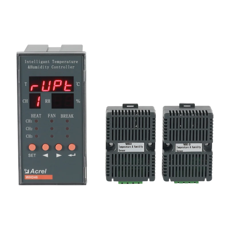 

Контроллер температуры и влажности с двумя каналами с датчиками RS485 MODBUS