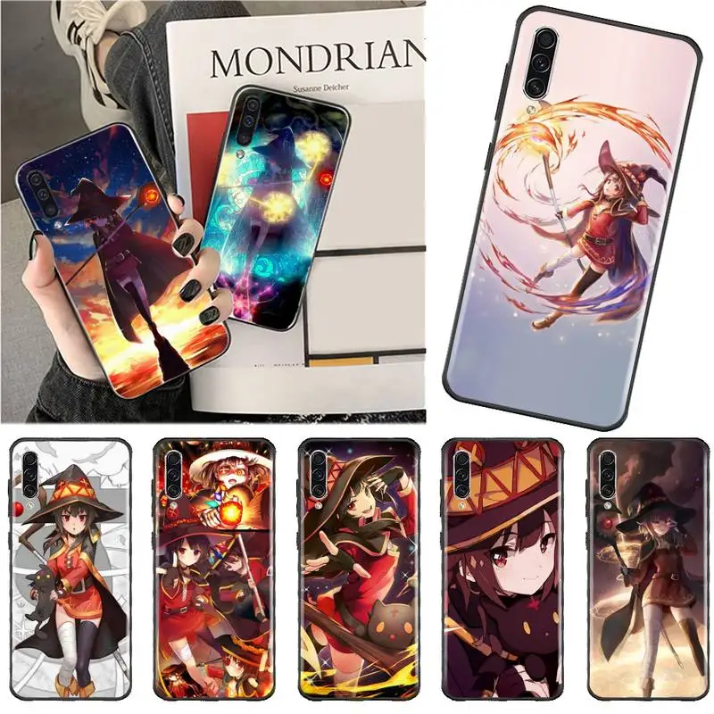 

konosuba megumin Phone Case For Samsung A40 A50 A51 A71 A20E A20S S8 S9 S10 S20 Plus note 20 ultra 4G 5G