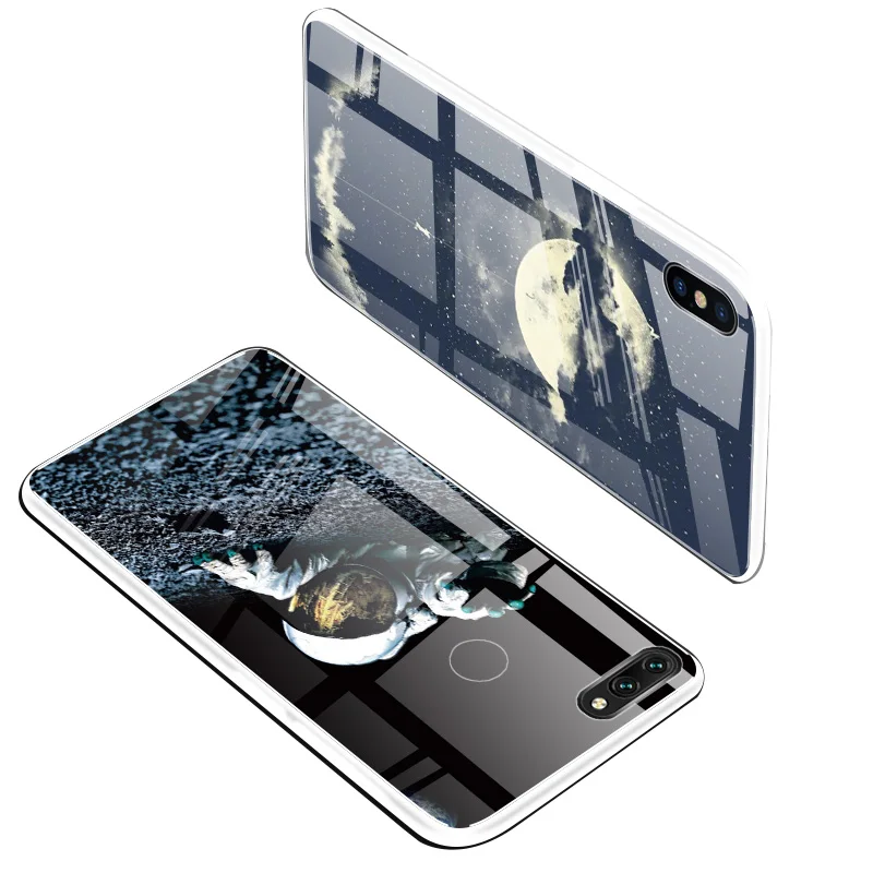 Роскошный чехол для телефона из закаленного стекла iPhone 11 Pro Max X XS XR 8 7 6 6S Plus