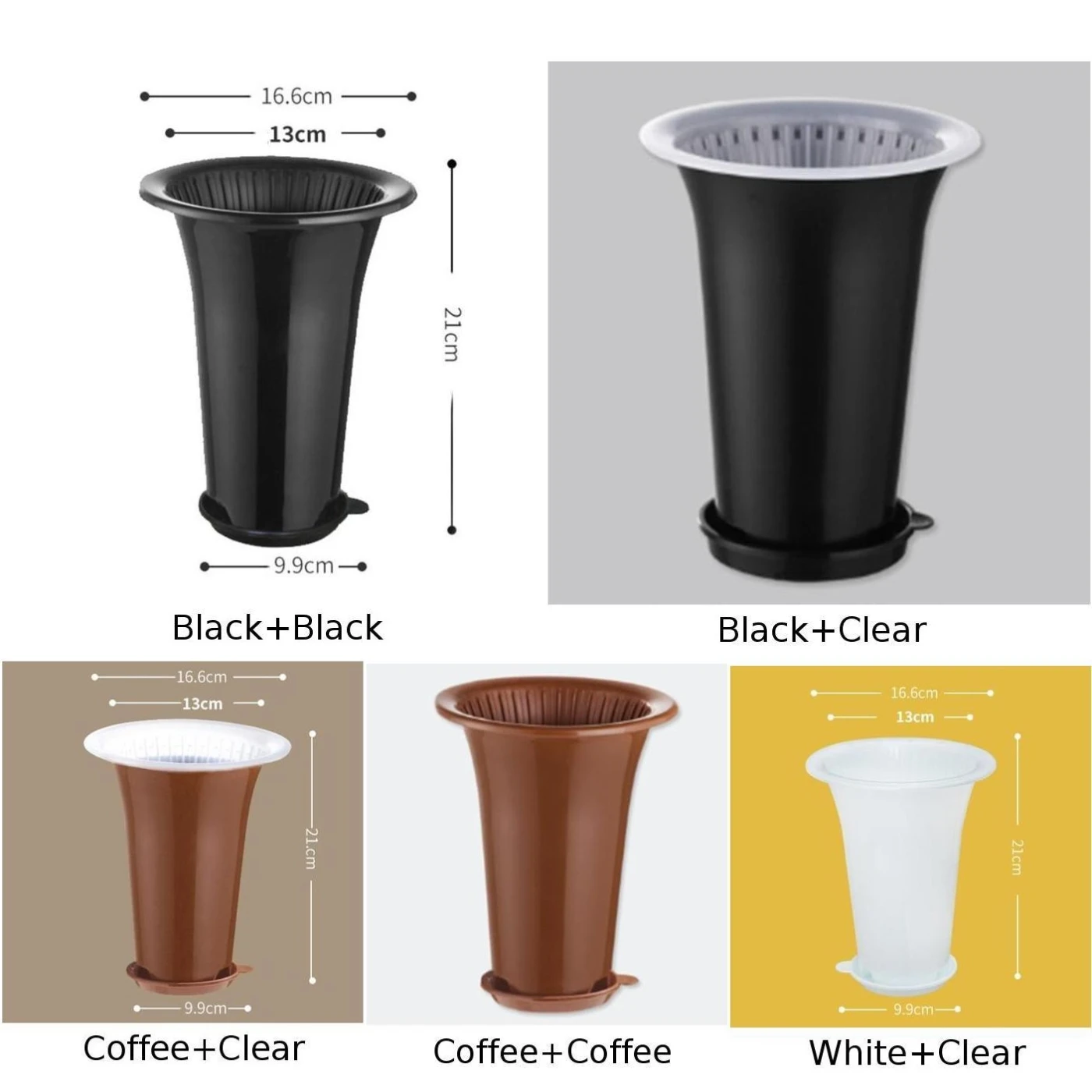 Пластиковые гидропоники посадки двухслойная сетка цветочный горшок корзина