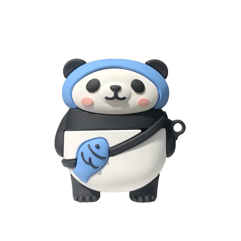 

Fashion Cartoon Backpack Panda Airpods Pro Case Apple 2 And 3 Generation Bluetooth Wireless Earphone Case Lovely Gift