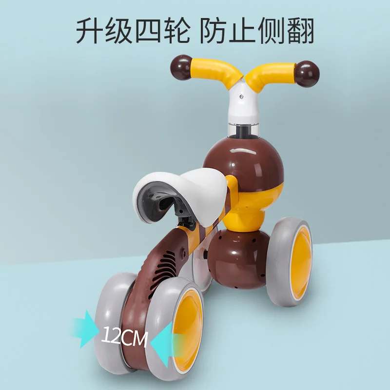 Новый детский скутер без педали детская игрушка-Йо трехколесный велосипед для