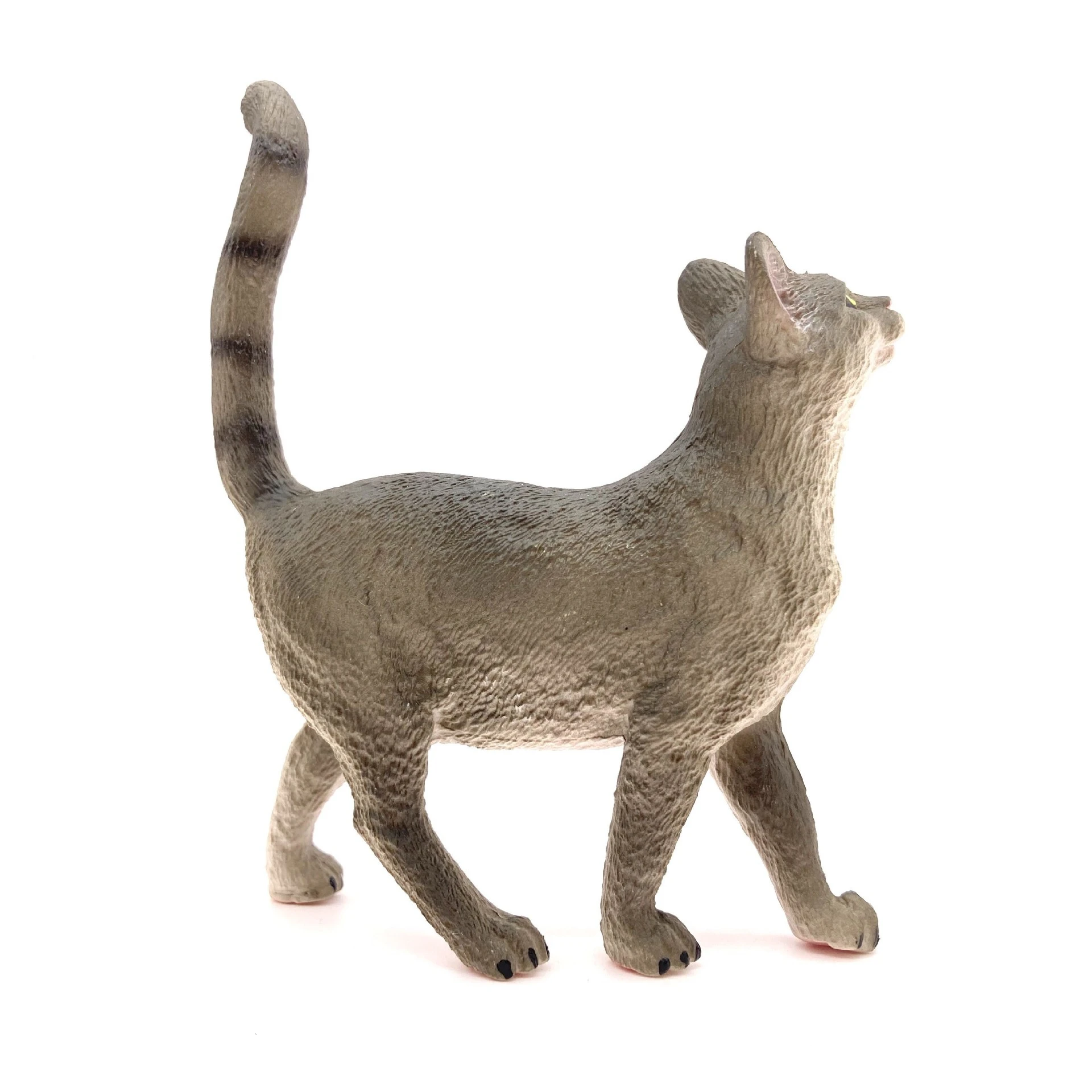 

9.9-3.7-12.3CM Simulation American Wire-haired Cat Lifelike Plush Siamese Cat Animals Doll Toys for Children Pet Toy Decoration