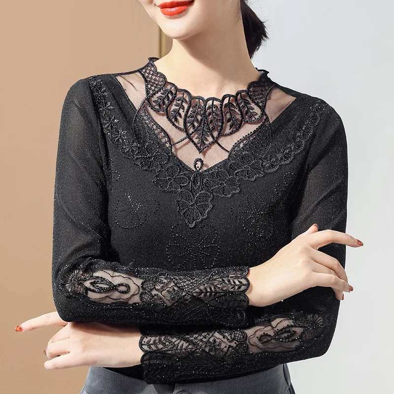 Новинка Весна 2022 женская футболка с длинным рукавом и круглым вырезом пикантные