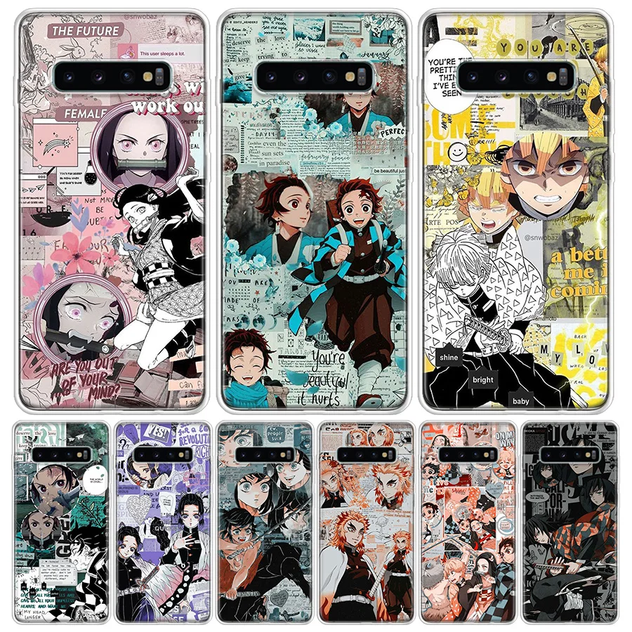 Чехол для телефона Kimetsu No Yaiba аниме чехол Samsung Galaxy A50 A70 A30S A51 A71 A10 A20E A40 A20S A01 A21S A6 A7 A8