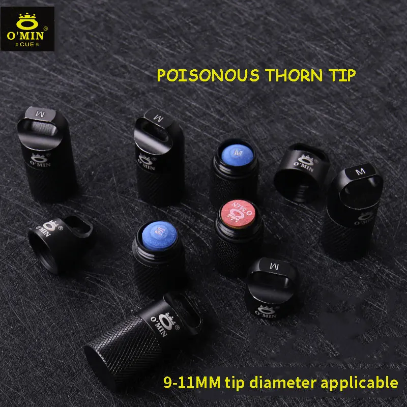 

Omin Stinger TIP Multilayer Small Tip Snooker 9.5mm 9.8mm 10.5mm 11mm Billiards Accessories