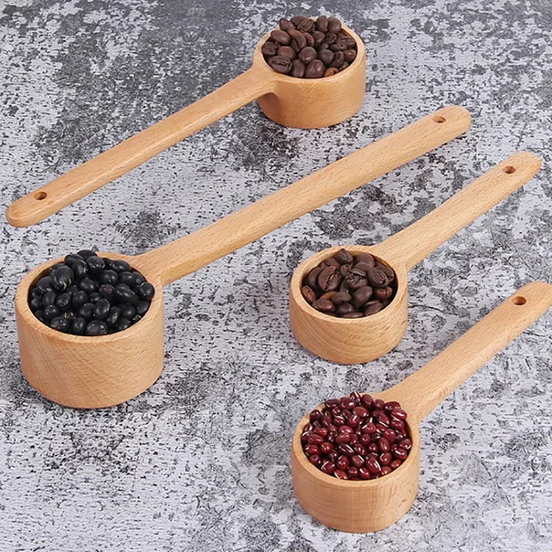 Деревянная ложка с длинной ручкой Кофе Совок чай эспрессо мерная для молотых