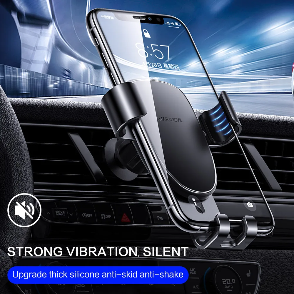 smartdevil gravity car phone holder support smartphone car bracket cd slot mount mobile phone holder for car charging stand free global shipping