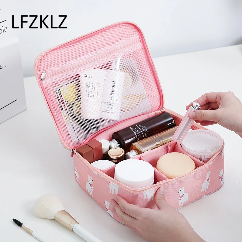LFZKLZ Новая женская косметичка новая дорожная туалетный органайзер для девушек