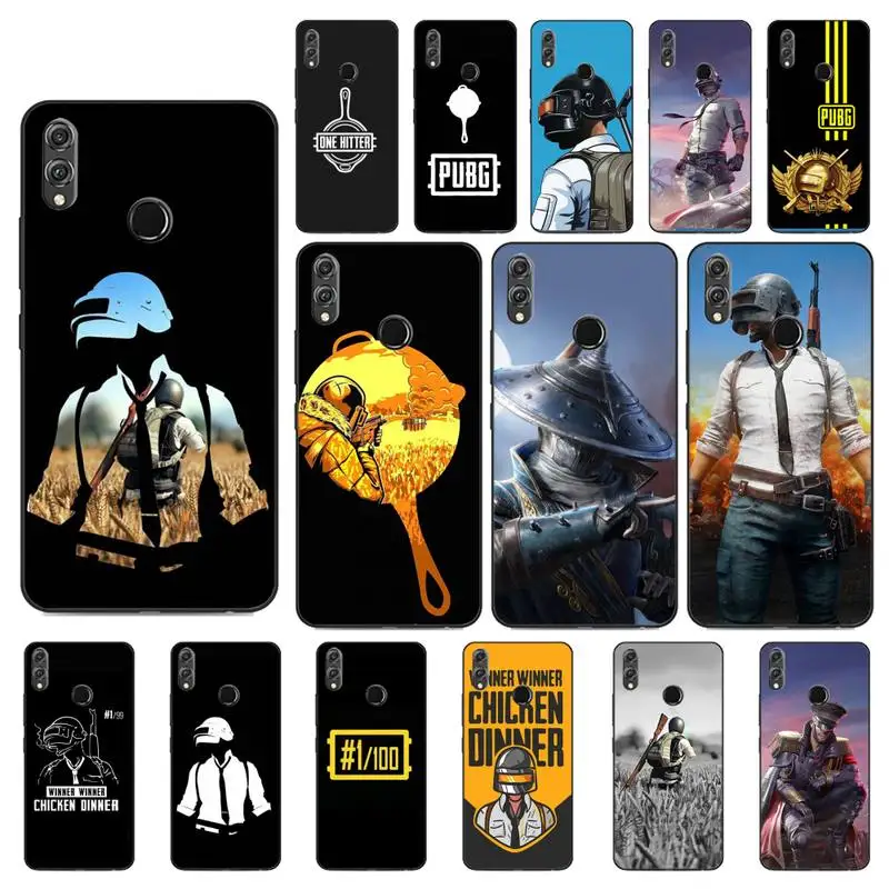 

FHNBLJ Playerunknown's Battlegrounds PUBG Phone Case For Huawei Honor 8X 8A 9 10 20 Lite 30Pro 7C 7A 10i 20i
