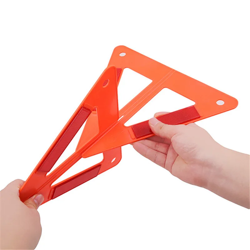 2Pcs Car Warning Triangles Emergency Traffic Signaling Reflective Safety Stop Sign Crossing Detachable Folding |