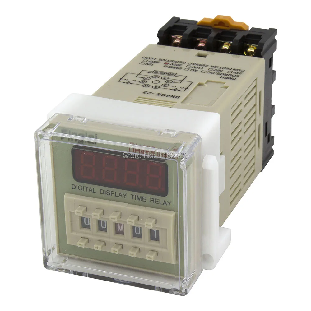 DH48S-2Z на задержке DPDT реле времени AC 220V 110V AC/DC 24V 12V с разъемом DH48S серия таймер задержки с базой