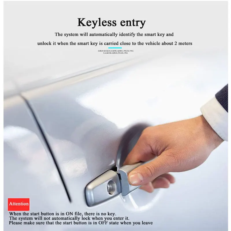 Автомобильные аксессуары бесключевая система входа Автомобильная сигнализация