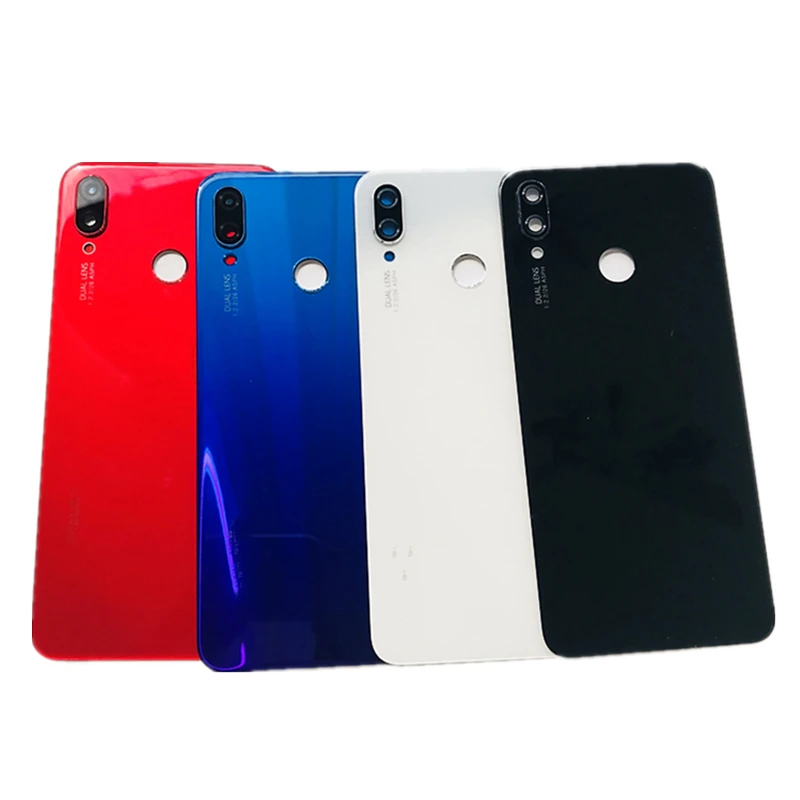 Оригинальная задняя крышка для huawei Nova 3i+ стеклянный объектив для камеры для huawei P Smart+ задняя крышка для батареи, запасные части