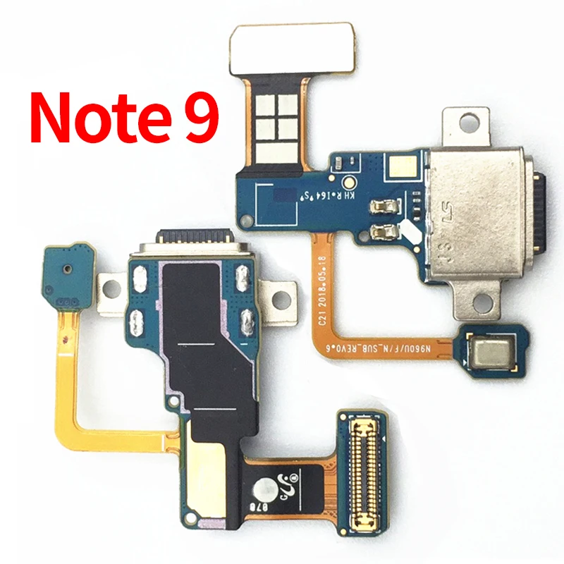 

10 шт./лот для Samsung Galaxy Note 9 N9600 N960u N960f N960n Type-c оригинальный USB зарядный порт зарядное устройство док-станция для зарядки с гибким кабелем