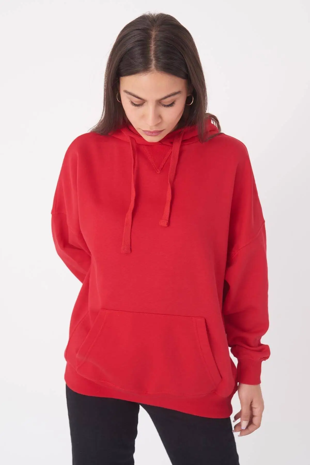 

Red Women's Hoodies Women Sweatshirt 2021 Fashion