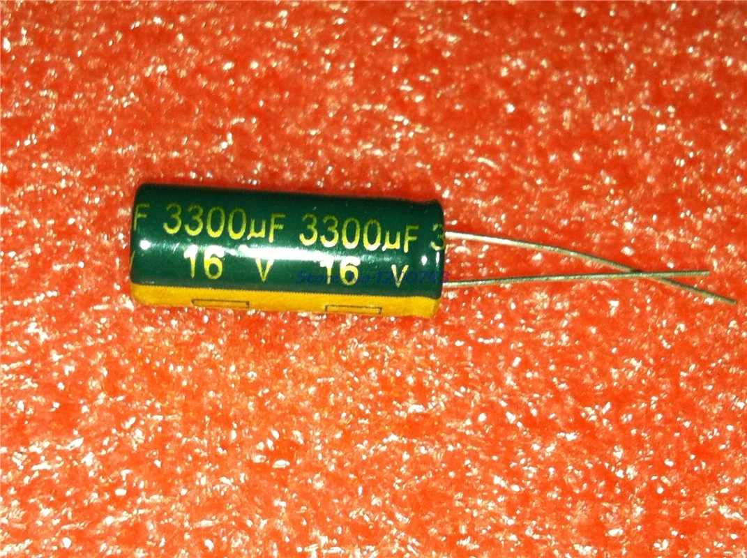 10 шт./лот высокое качество 16V3300UF 13X25 мм 3300 мкФ 16V 13*25 электролитический конденсатор с алюминиевой крышкой