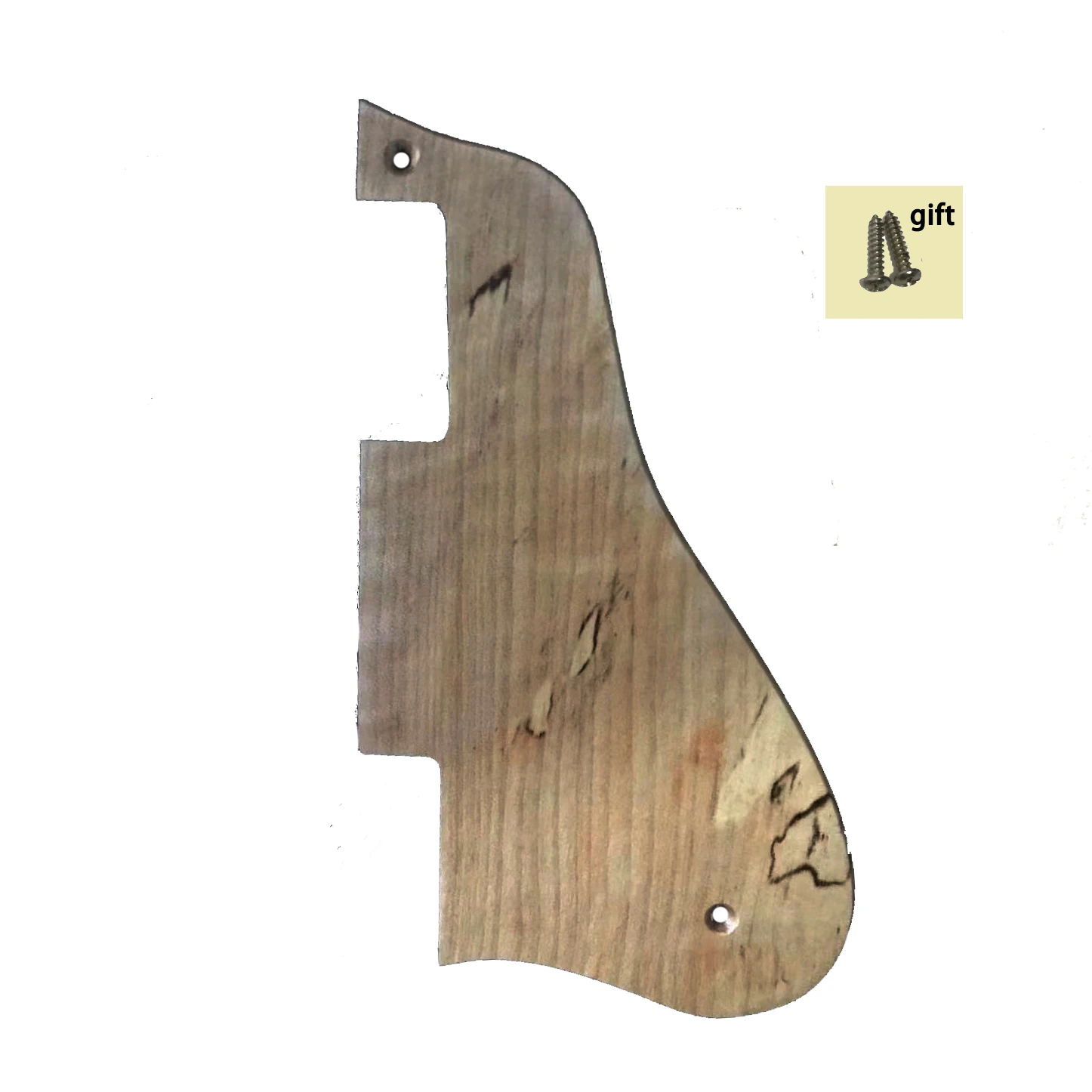 

Solid Wood Les Paul Guitar Pickguard 3 Ply 2 Holes with Screws Guitar Scratch Plate Pleroo Guitar Parts Maple Wood Pickguard
