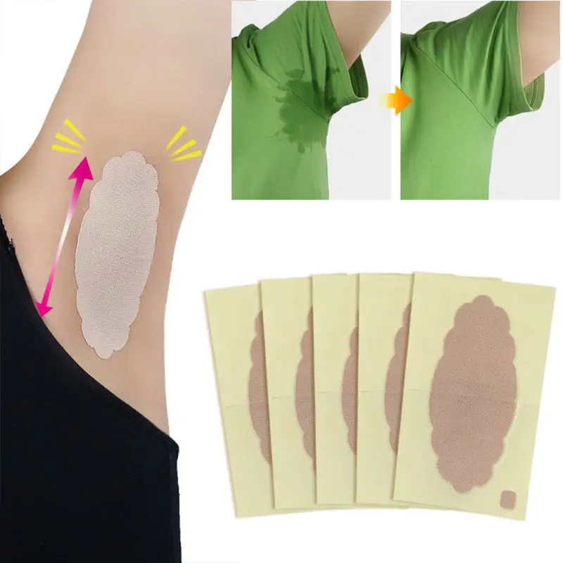 

10Pcs Multifunctional Underarm Foot Sweat Pads Perspiration Adhesive Shield Absorbing Disposable Odor Blocker Sticker