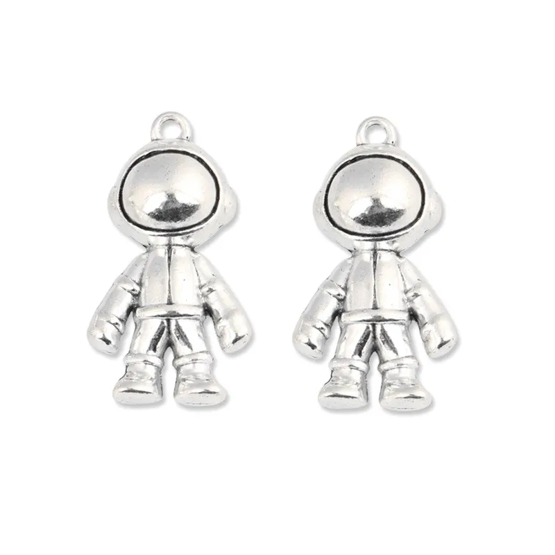 2 шт. Серебряный Цвет астронавт космонавт Подвески в виде космонавта