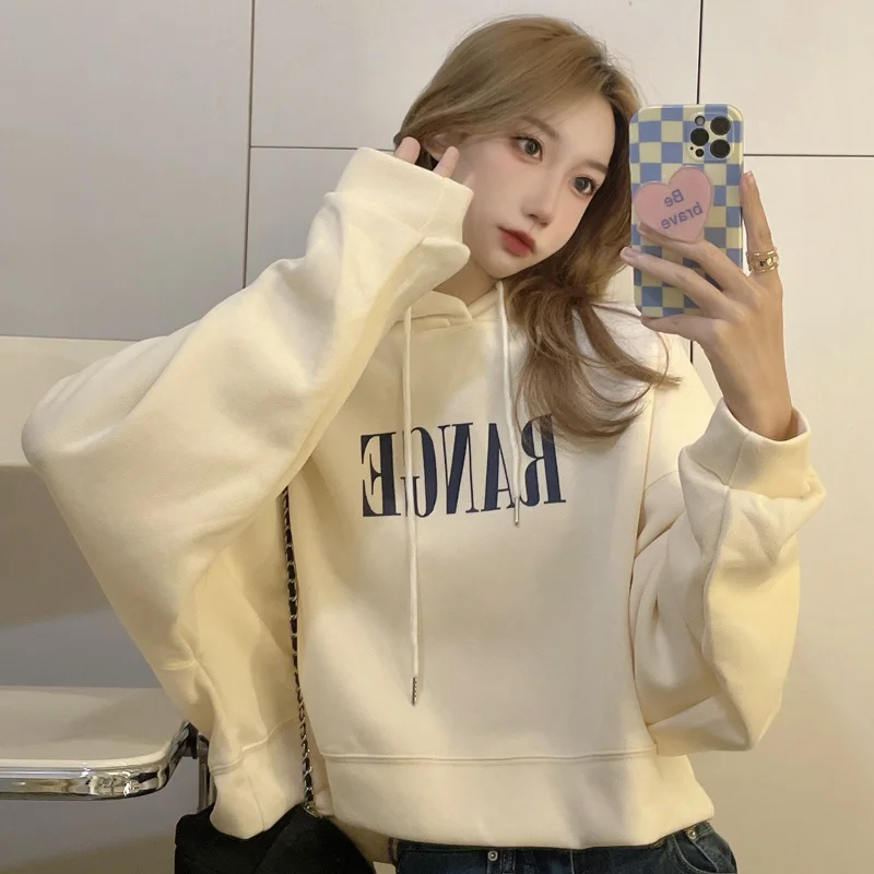 

Photo of Clothing New Letter Cropped Hoodie Female
