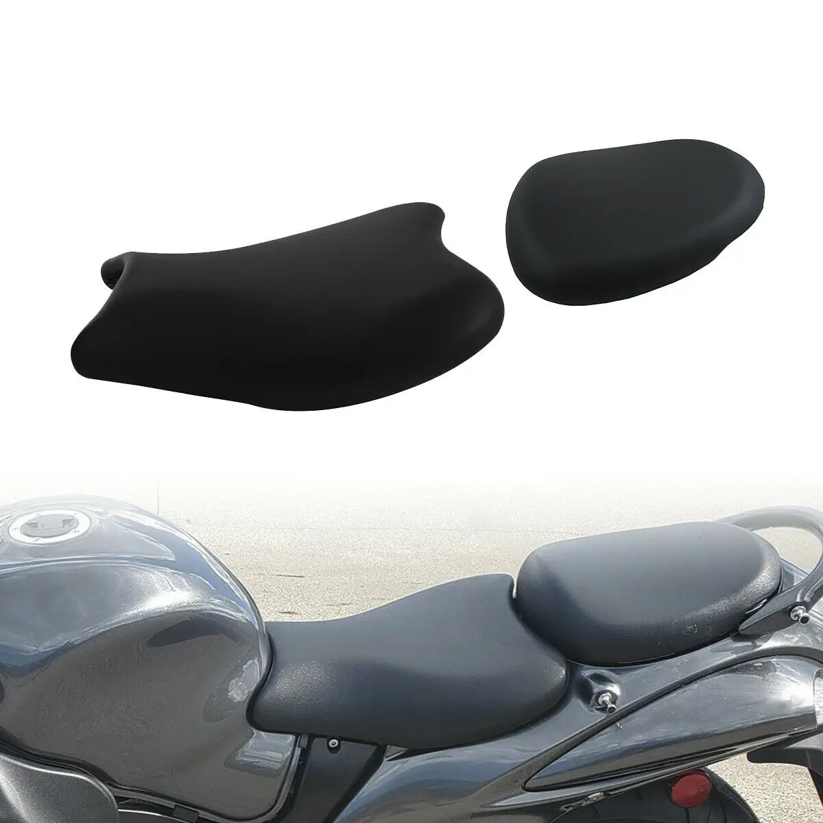 

Motorcycle Black Front/Rear Driver & Passenger Seat For Suzuki Hayabusa GSX1300R GSX 1300R 2008-2020 2019 2018 2017 2016 2015