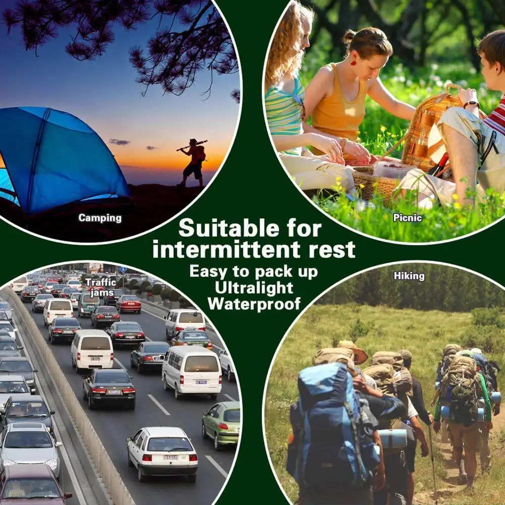 Туристический надувной матрас легкий портативный воздушная подушка коврик для