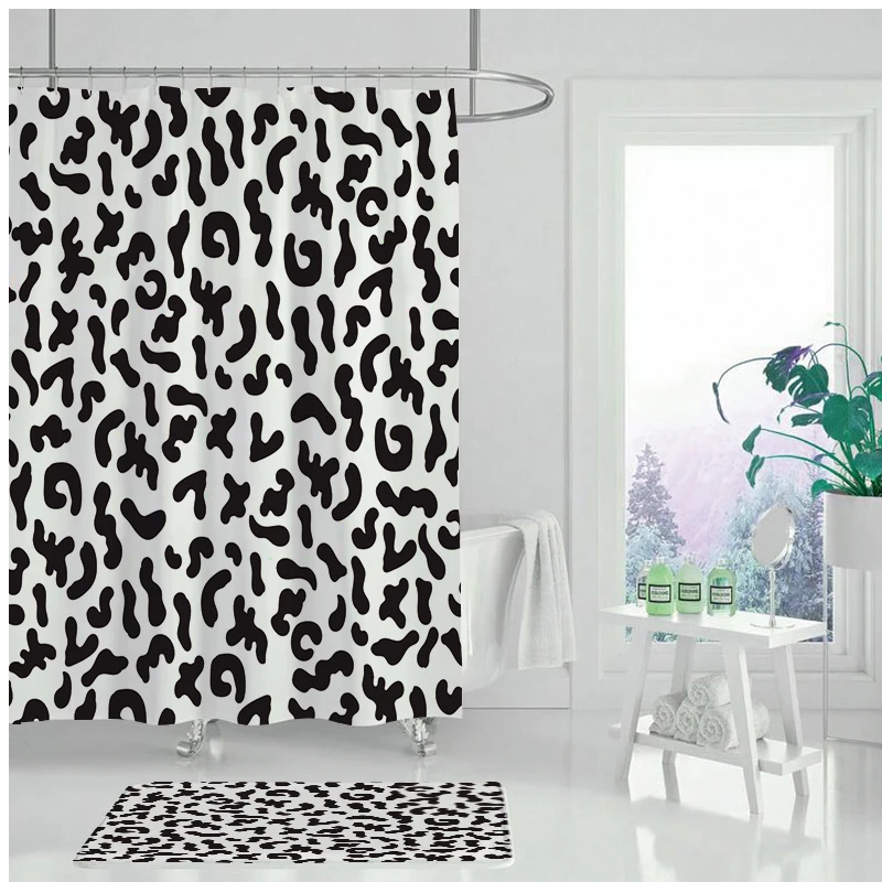 Современная Водонепроницаемая душевая занавеска для ванной комнаты модная с