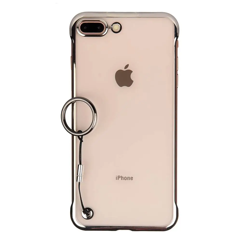 Роскошные безрамные металлические прозрачные чехлы для телефонов iPhone 11 Pro Max XS XR 8