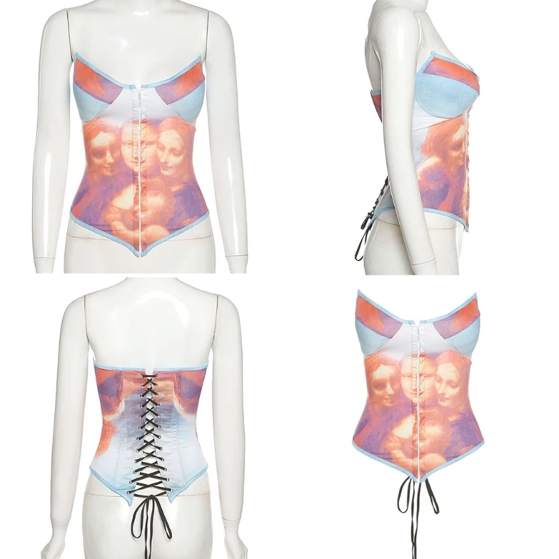 

Bustier Cover The Fat Women's Sling Vest Bustier Crop Top Bustier Corset L41B
