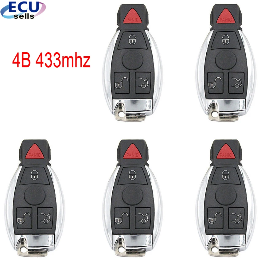 5 шт. X KYDZ дистанционный ключ для BGA Smart Remote Key 4 кнопки с чипом NEC 433 МГц Поддержка