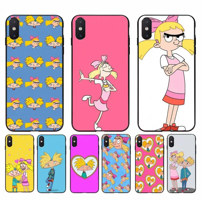

Yinuoda Hey Arnold Helga Luxury Unique Phone Cover For iPhone 11 8 7 6 6S Plus X XS MAX 5 5S SE 2020 XR 11 pro Cover