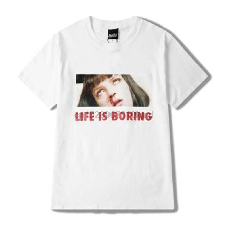 Жизнь скучно Квентин Тарантино футболка для женщин топ модал хлопок