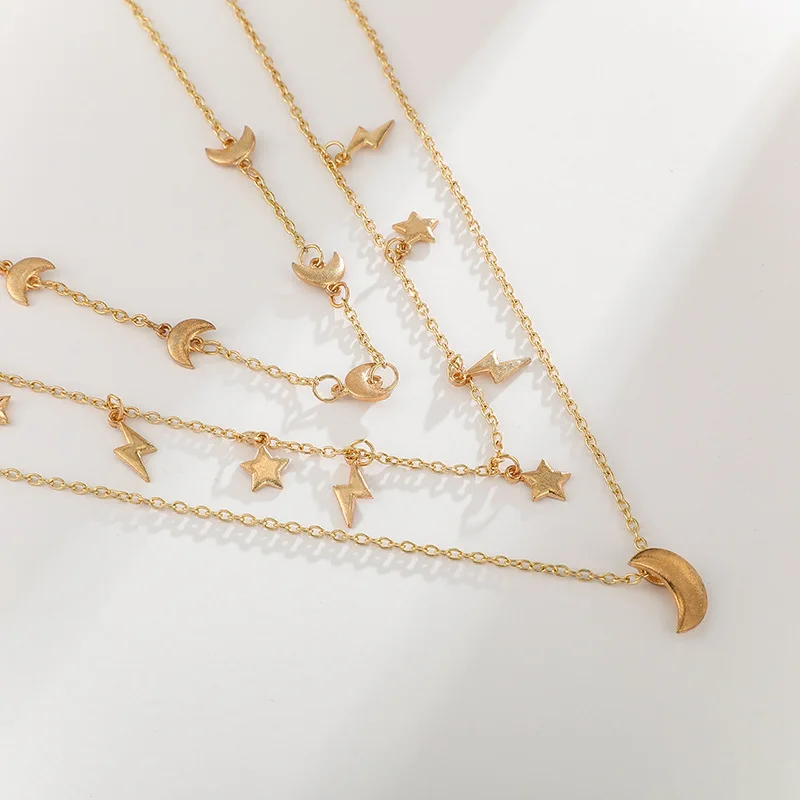 Модные ожерелья 2020 бижутерия модное и простое ожерелье с подвеской Звезда Луна