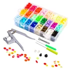 Металлические нажимные плоскогубцы цветные полимерные кнопки. Кнопки для одежды, аксессуары, наборы защелок, пластиковые резиновые защелки, детская одежда с заклепками