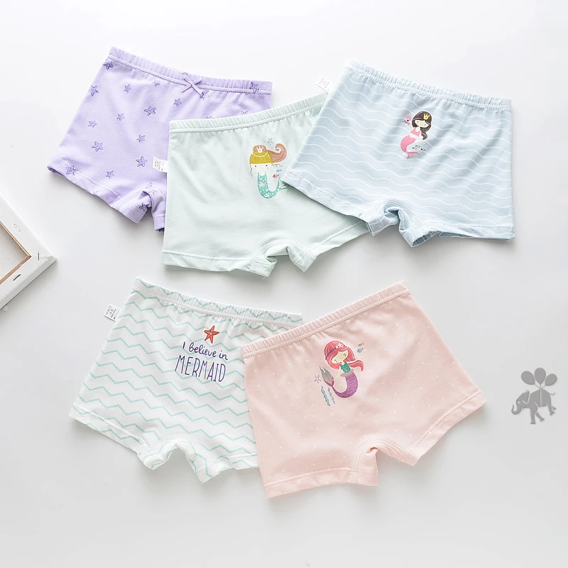 5 шт./лот нижнее белье для маленьких мальчиков хлопковые трусы боксеры и девочек