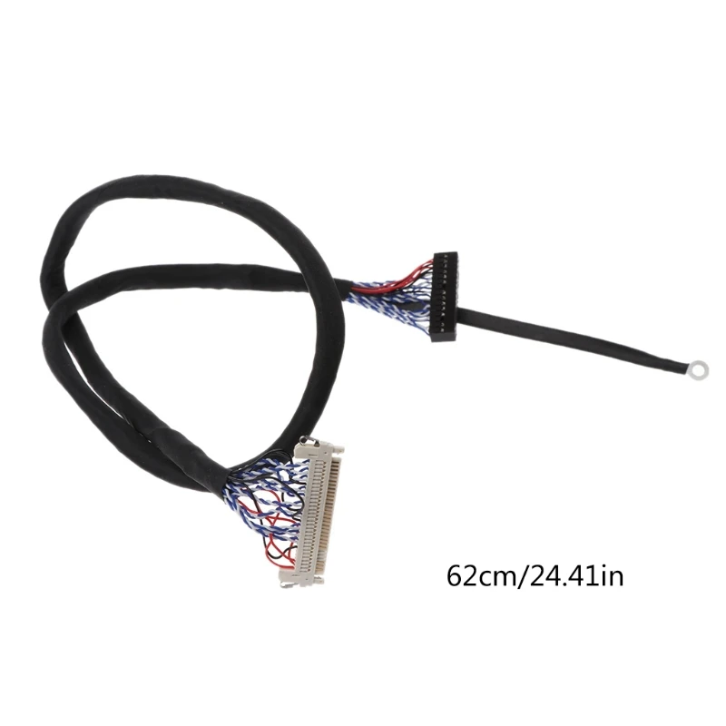 

Hooks LVDS Cable D8 FIX-30P-D8 FIX 30 Double Pins 2ch 8bit 1.0mm Pitch 500mm LCD Display Panel Screen Controller