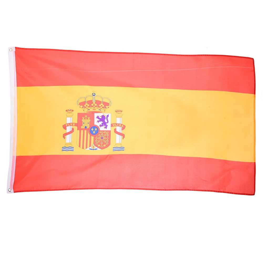 World Cup Flag Spain 3x5 Feet Super Poly Football Indoor Outdoor Polyester National Pennants 90x150cm | Дом и сад