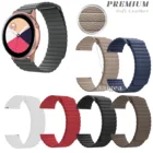 20 мм22 мм кожаный магнитный ремешок для Samsung Galaxy смотреть активный 2 40 мм 44 для Watch3 41 мм сменный ремешок